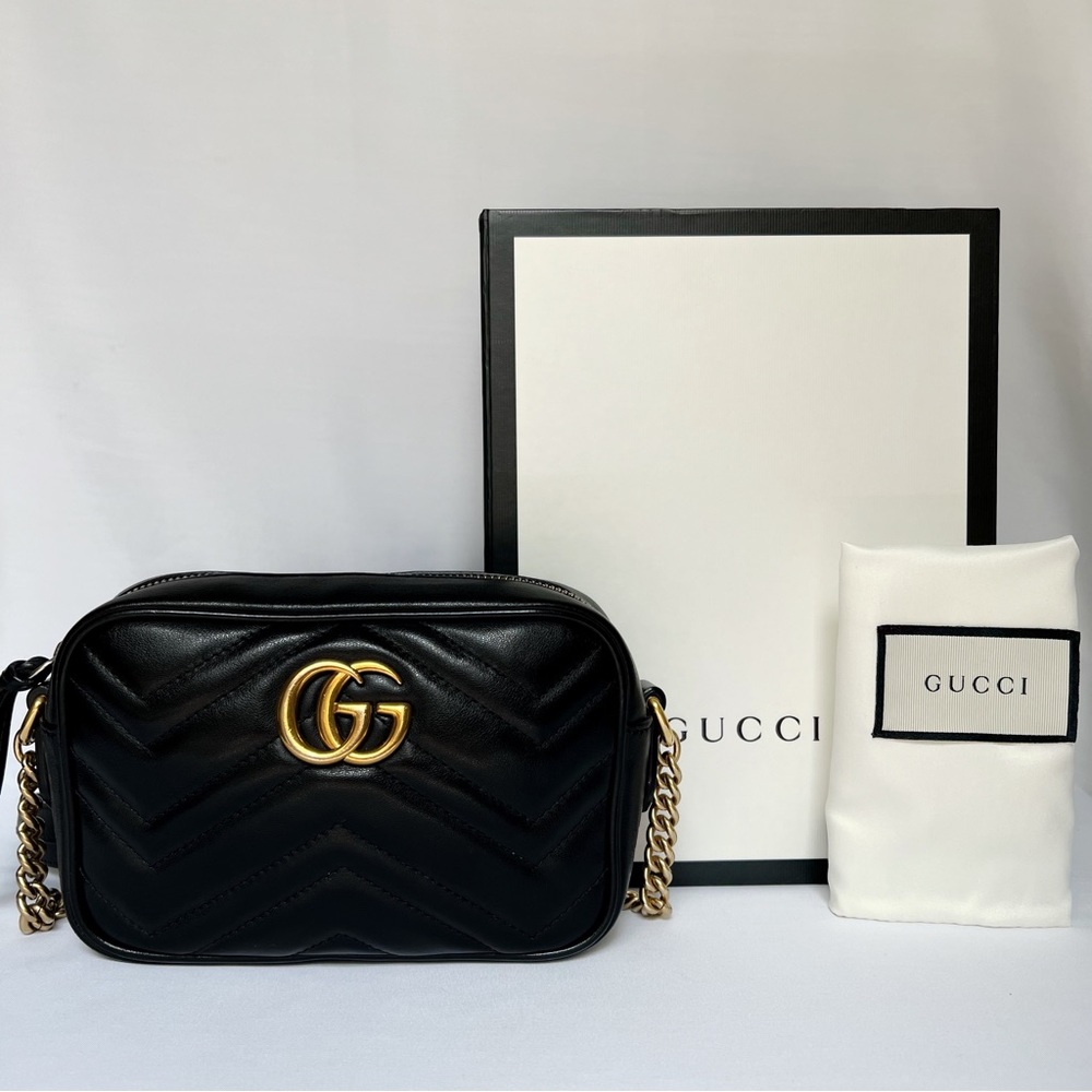 ❌SOLD❌GUCCI GG MARMONT MATELASSE MINI CAMERA BAG